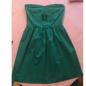 Strapless BeBop green dress